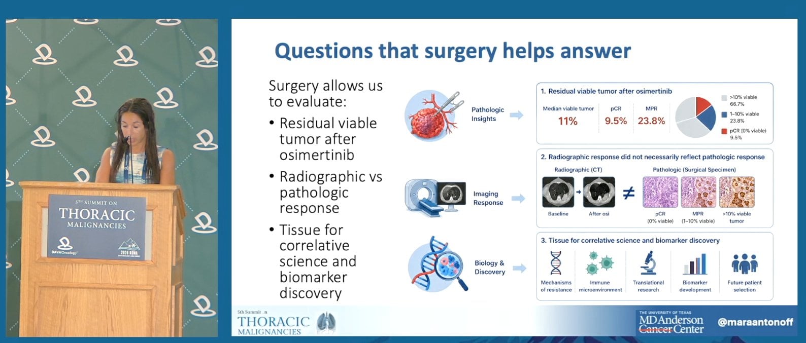 DAVA Lung 2026 (#DAVALung) slide - NORTHSTAR surgical update presented by Mara Antonoff