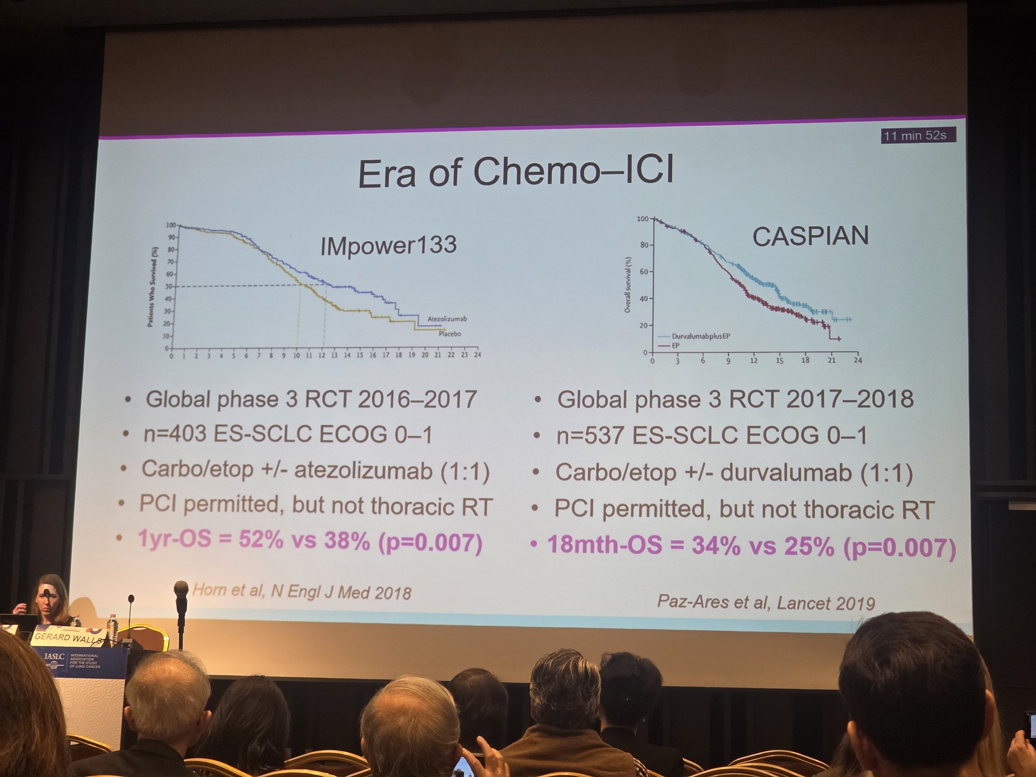 Rethinking role of RT in ES SCLC by @gwalls89 #WCLC26
Era of ICI in ES SCLC https://t.co