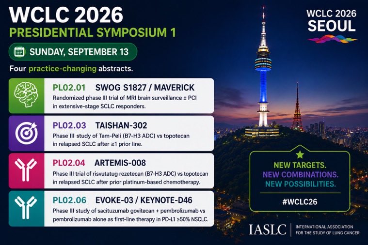 #WCLC26 Plenary Sessions and oral abstracts I’m following during the meeting 👇
#WCLC26 #L