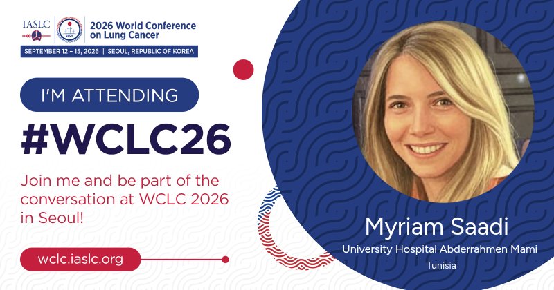 Attending #WCLC26 as part of @IASLC Academy.
Excited for my first time at WCLC!
See you i