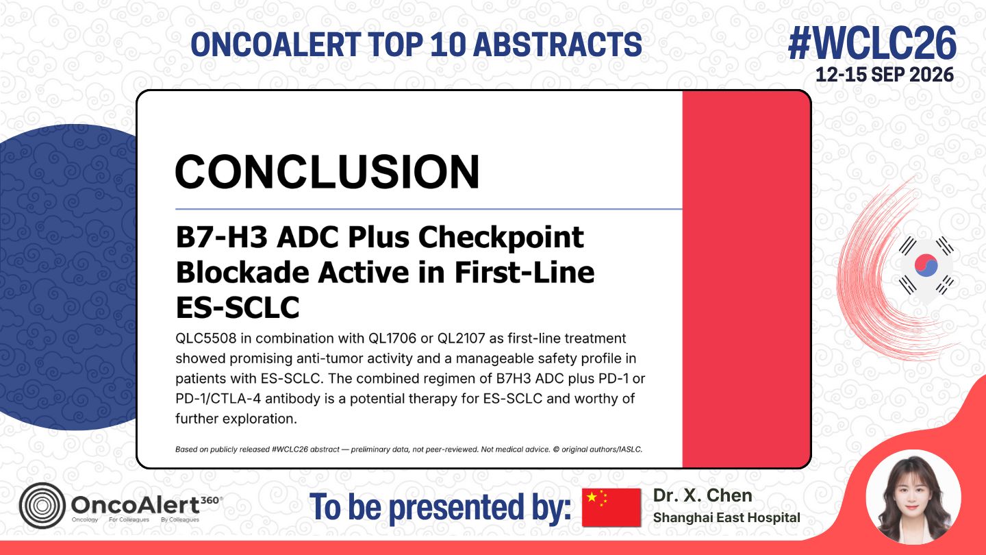 The OncoAlert #WCLC26 🇰🇷 Top 10 Deep Dive! Abstract to be presented
MO15.02 A Phase 2 Tr