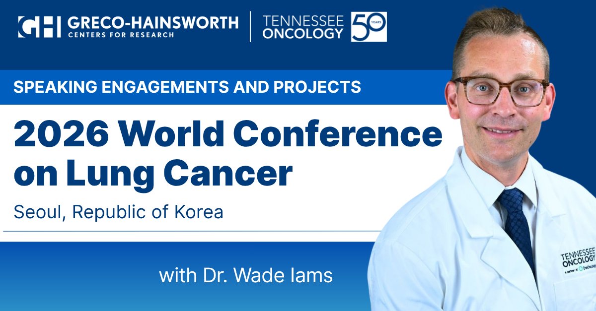 Dr. @WadeIams is attending #WCLC2026 this weekend in Seoul, where he’ll participate in sev