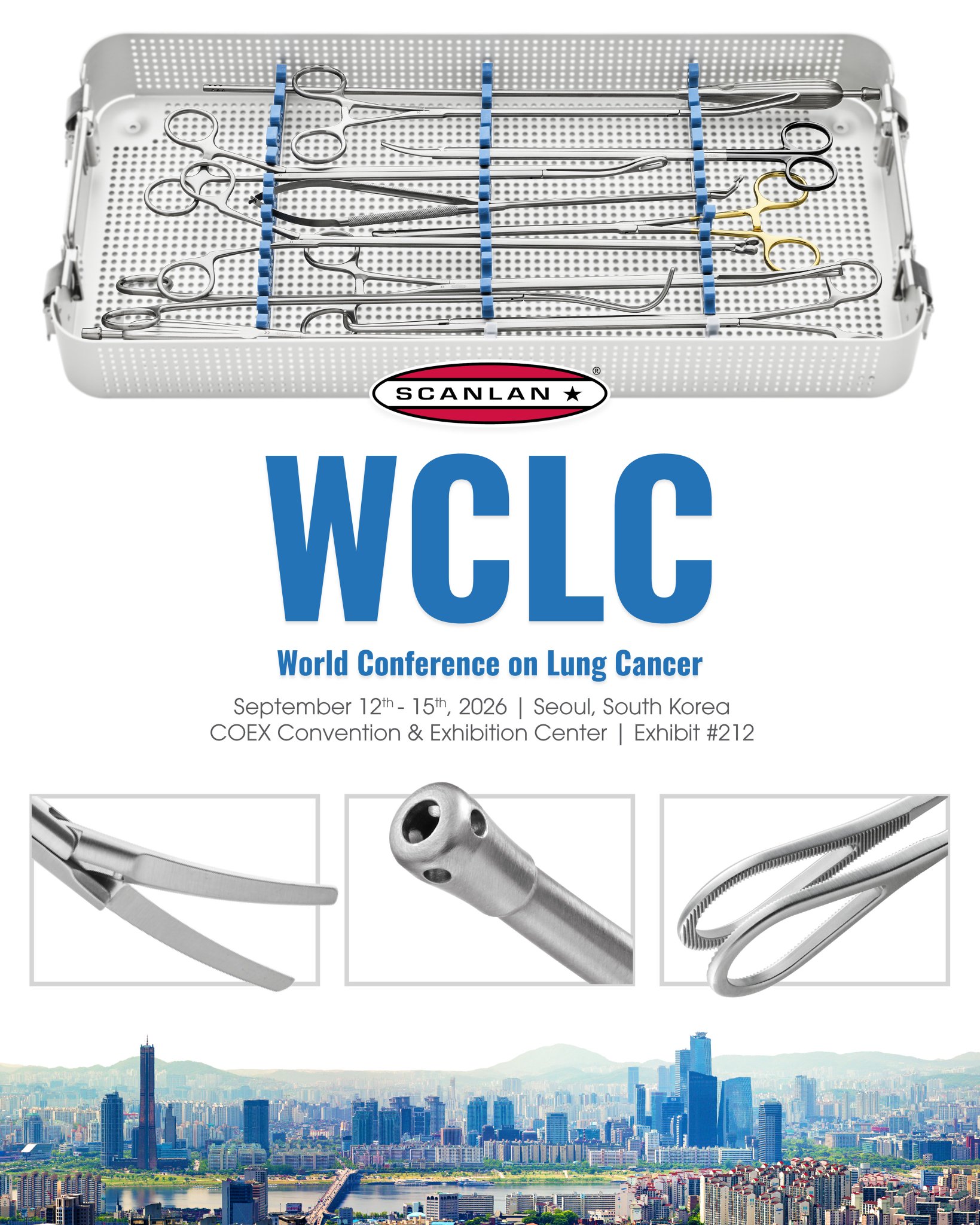 We're excited to be at the World Conference on Lung Cancer in Seoul! Visit Scanlan at Exhi