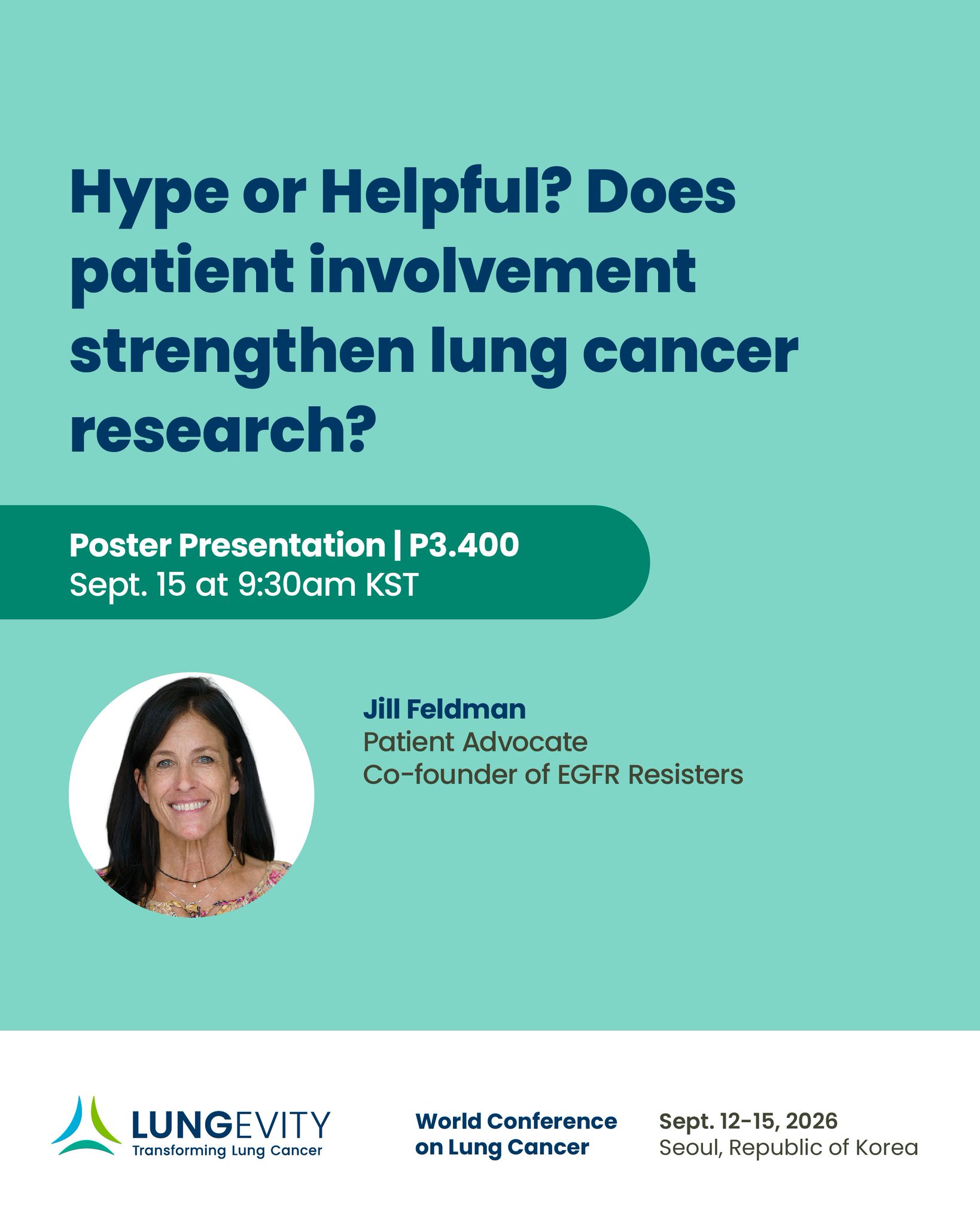 Presentations by LUNGevity staff and collaborators are shaping the global conversation abo