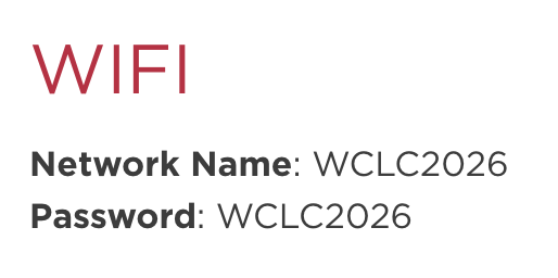 Day one of #WCLC26 and if you are in Seoul, the WiFi password is WCLC2026! @IASLC https://