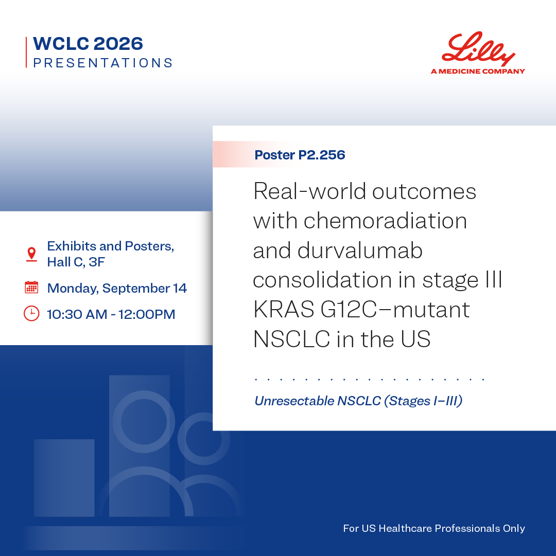 Join us at #WCLC26 for Poster P2.256: Real-world outcomes with chemoradiation and durvalum