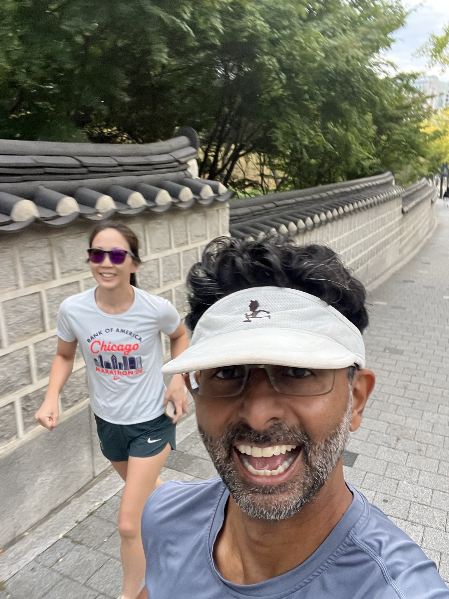 Out for our morning run in Seoul! Excited for another day at World Lung!! #wclc26
#well