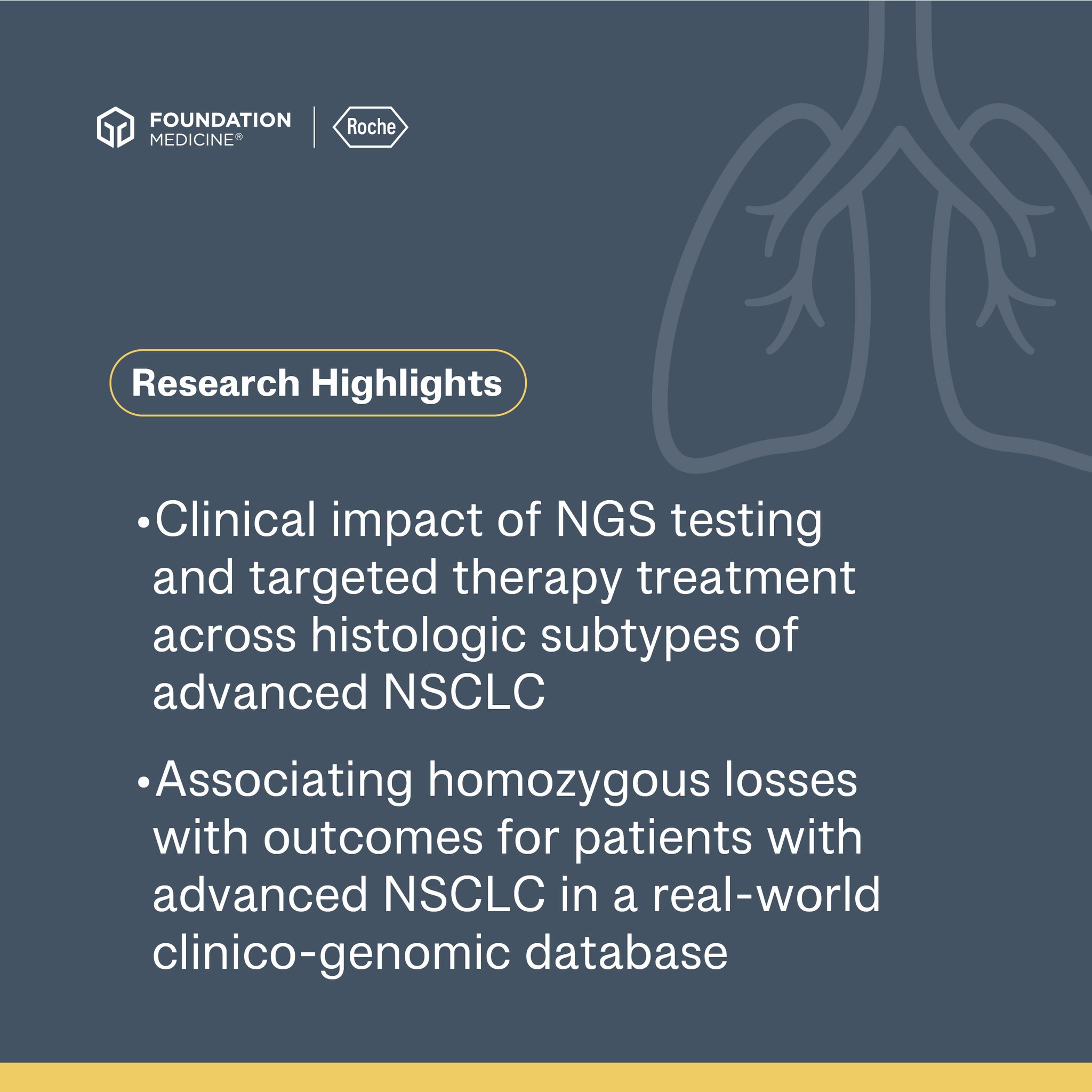 At #WCLC26, we're excited to highlight 2 new posters: one on the clinical impact of NGS &