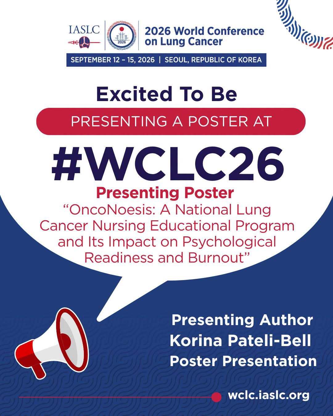 Proud to bring FairLife L.C.C. to #WCLC2026 in Seoul 🇬🇷🌏
We’ll present results from BREAT