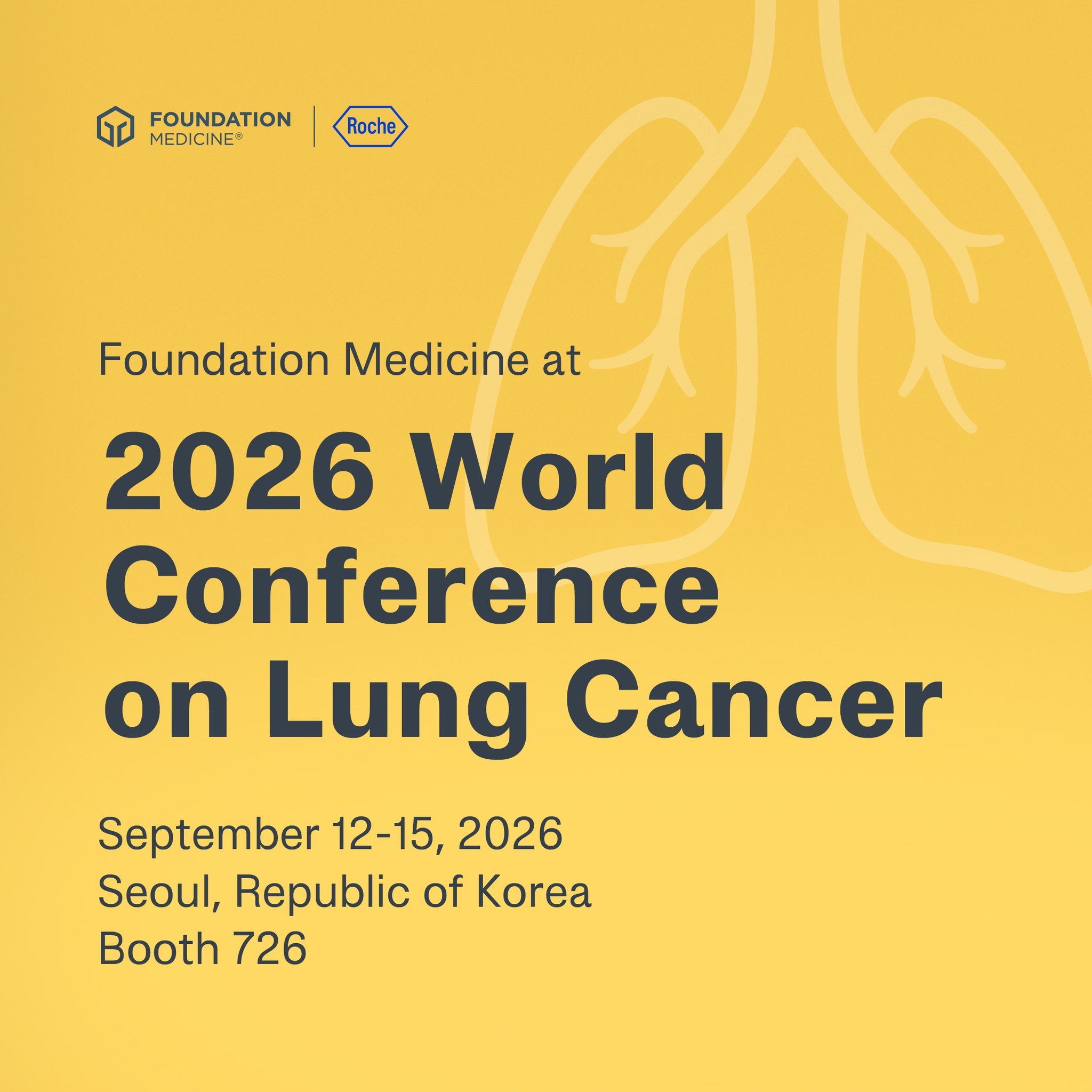 Connect with Foundation Medicine at #WCLC26! Visit us to learn about the latest advancemen