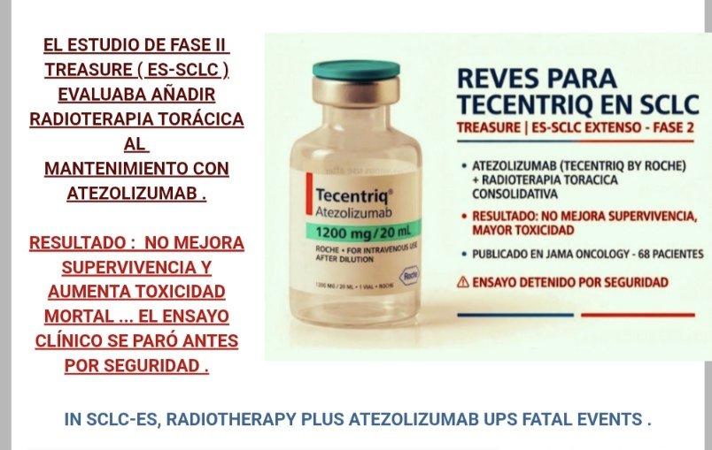 REVÉS PARA ATEZOLIZUMAB ( TECENTRIQ / ROCHE ) EN MANTENIMIENTO SMALL CELL LUNG CANCER ES (