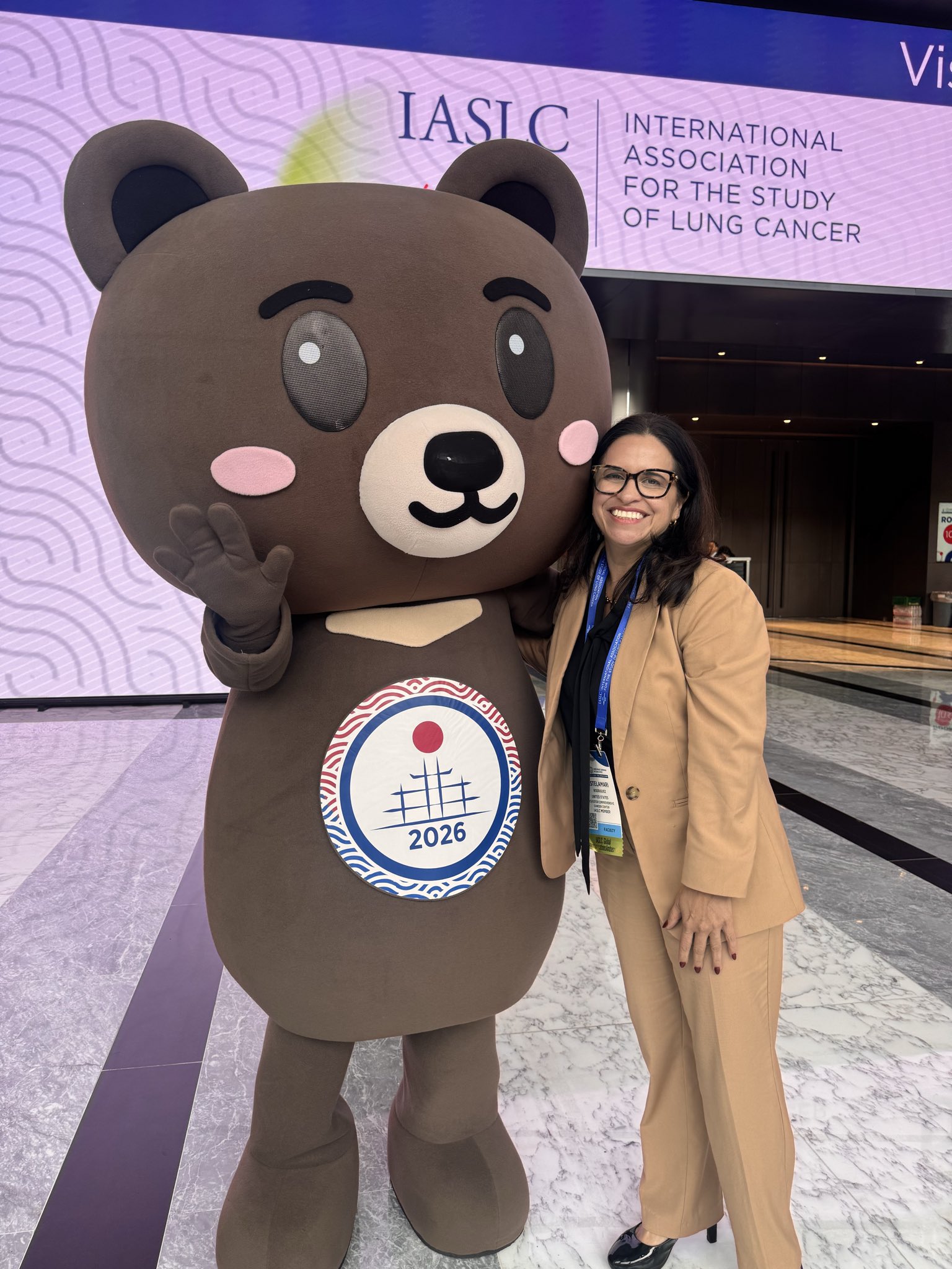 #WCLC26 Loving the @IASLC mascot. Who needs a therapy dog when you can have a therapy tedd