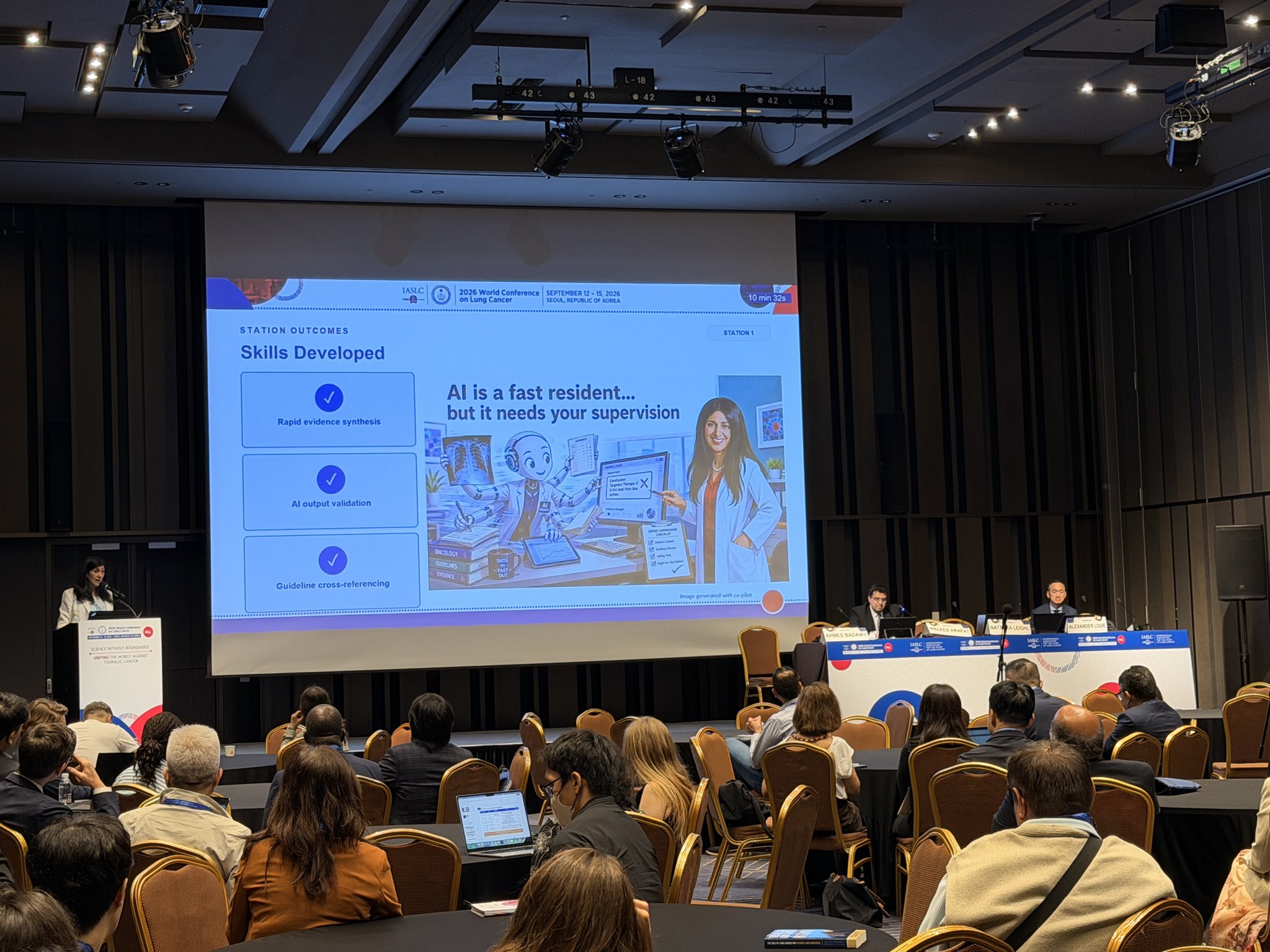 Looking to the future of #lungcancer education at #WCLC26. Great discussion on how clinici