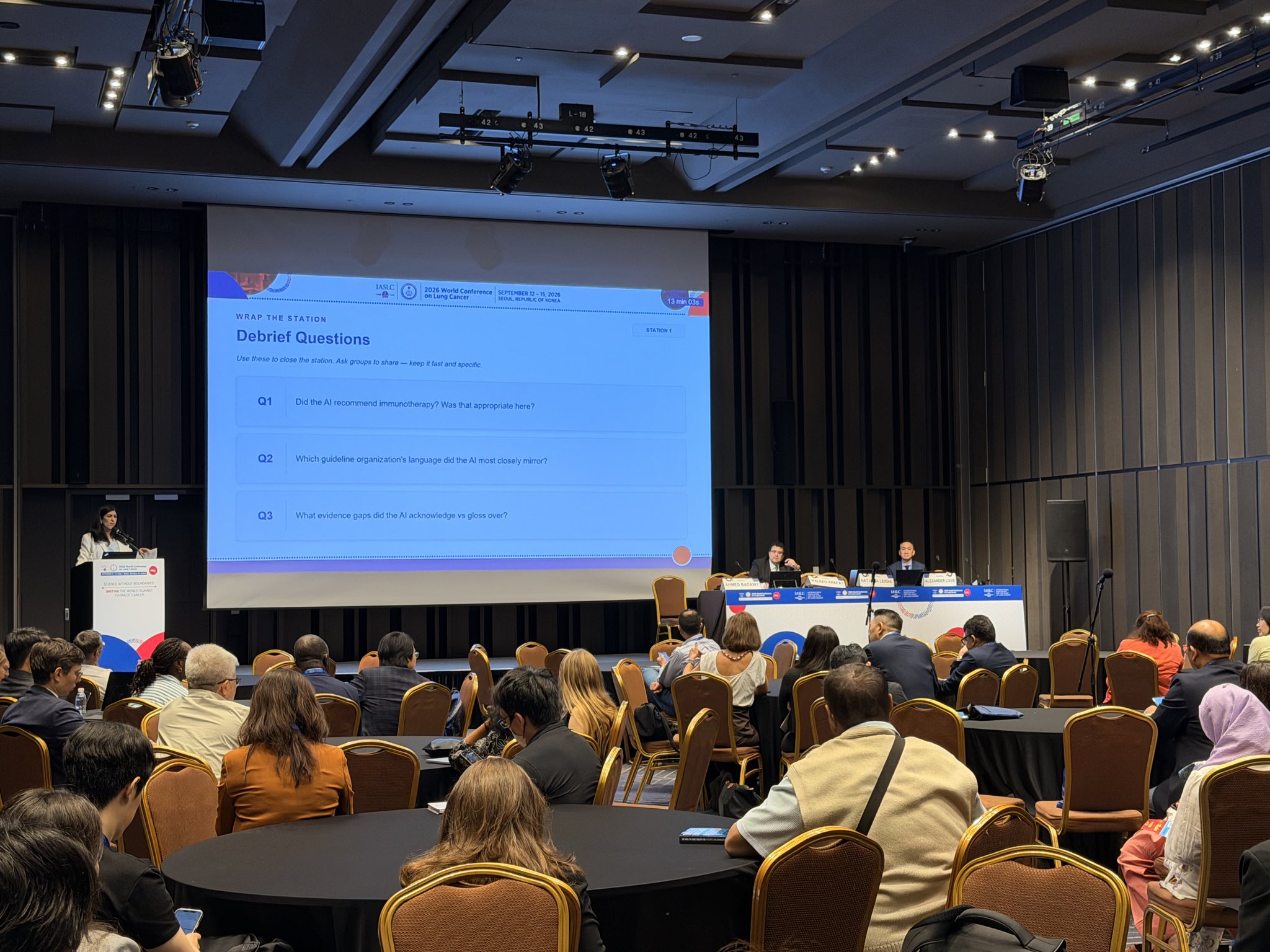 Looking to the future of #lungcancer education at #WCLC26. Great discussion on how clinici