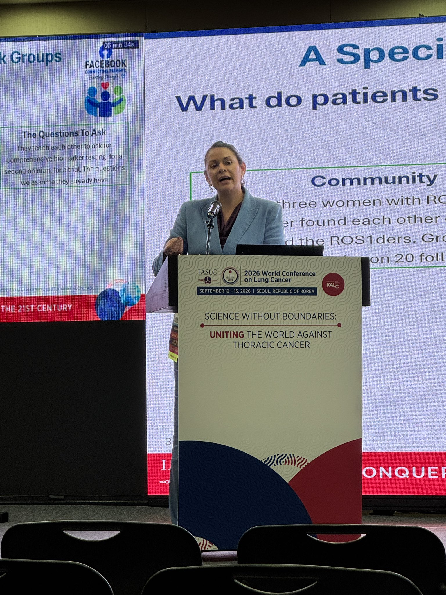 Great discussion on misinformation on social media at #WCLC26 with Dr. @DrRiyazShah and @N