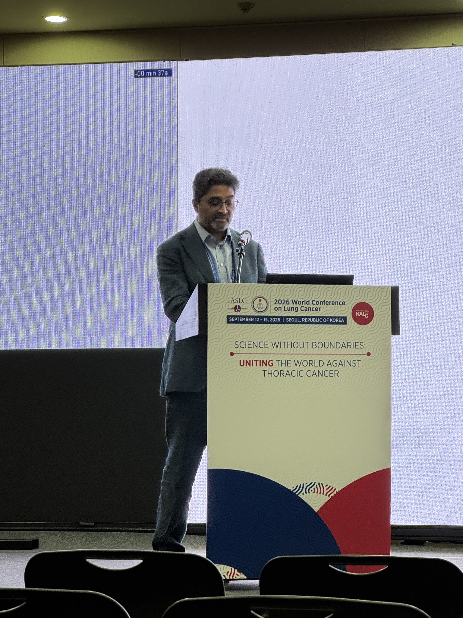 Great discussion on misinformation on social media at #WCLC26 with Dr. @DrRiyazShah and @N