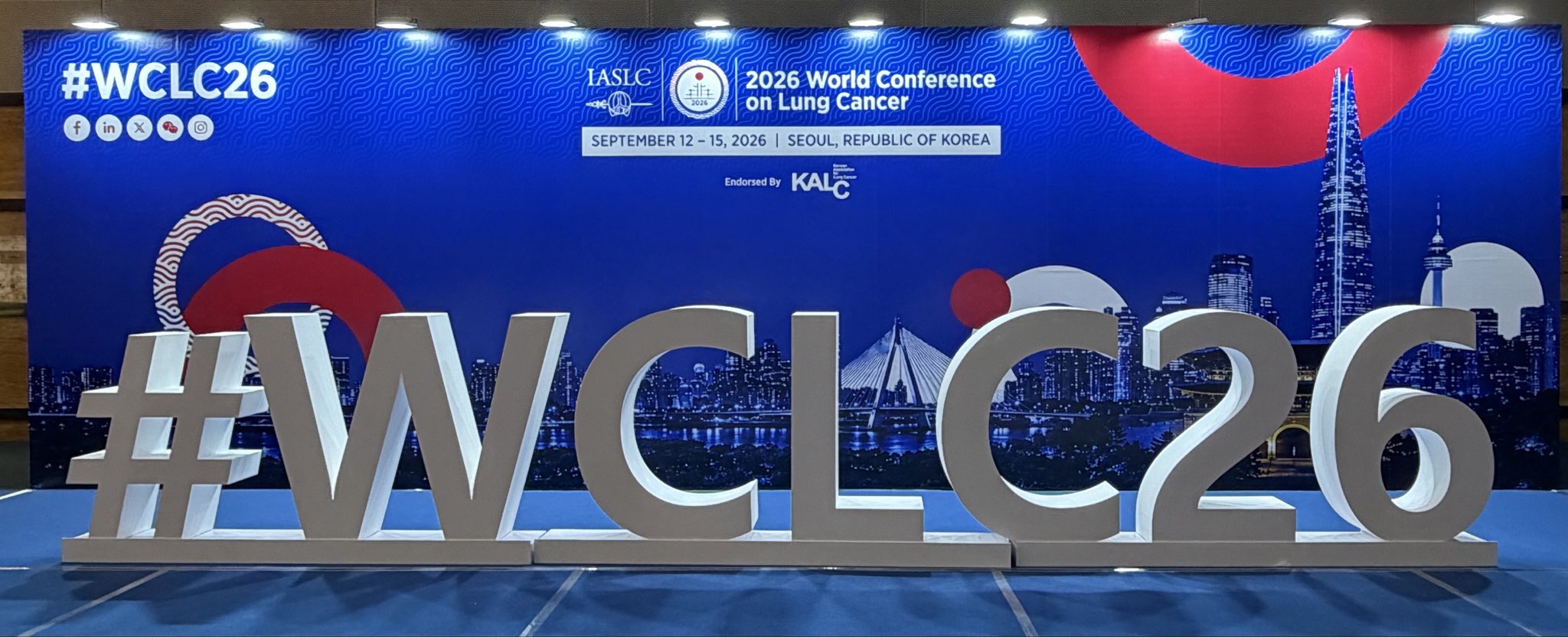 Here we are!
#WCLC26 #Seoul #lcsm https://t.co/JppSUF0h4n