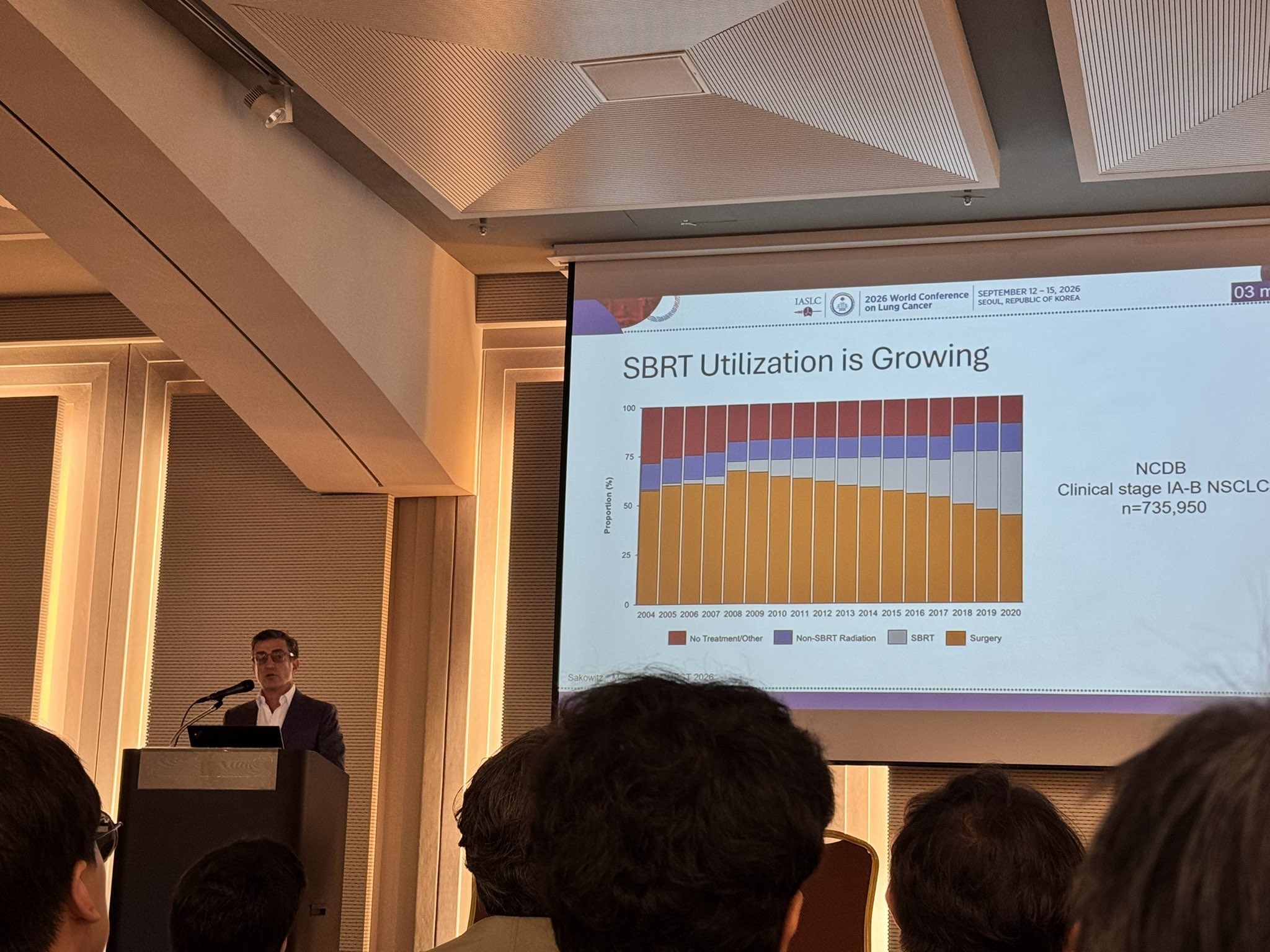@DrewMoghanaki delivering a fantastic comprehensive talk on SBRT/ SABR for patients with r