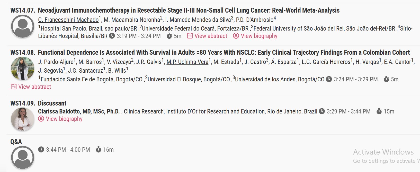 Please come to our Latin American session at @iaslc #WCLC26, Saturday September 12th from