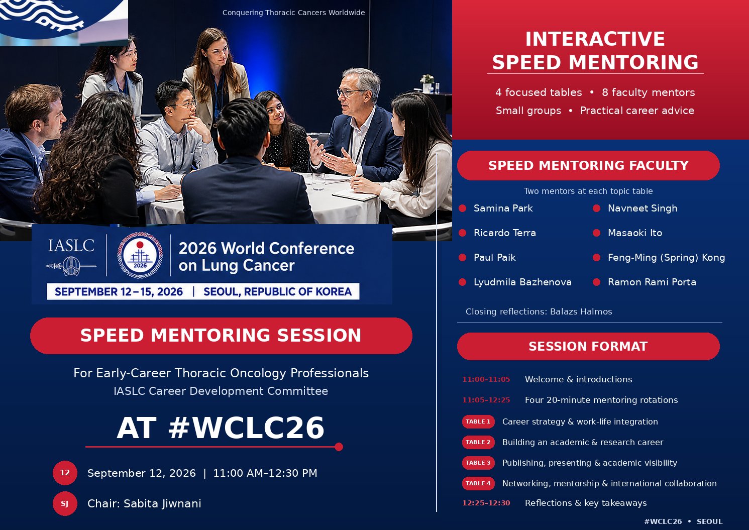 Ready to take your thoracic oncology career further? 🚀 Join us at #WCLC26 on 12 Sept for a