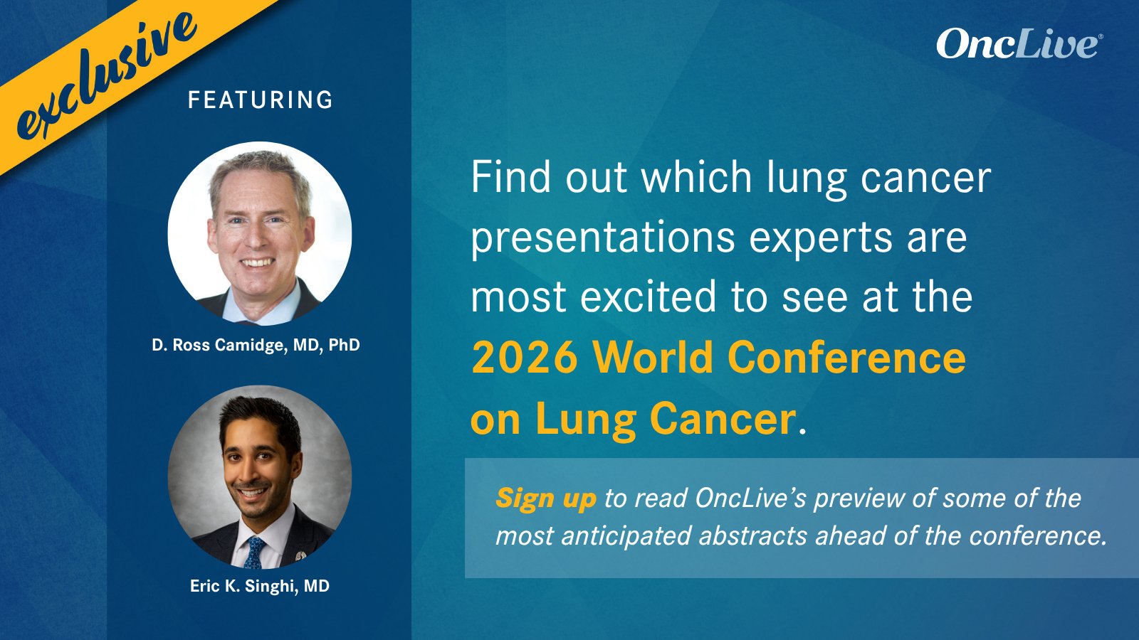 Want to know what to look for at #WCLC26? Sign up for exclusive insights from @DRCamidge,