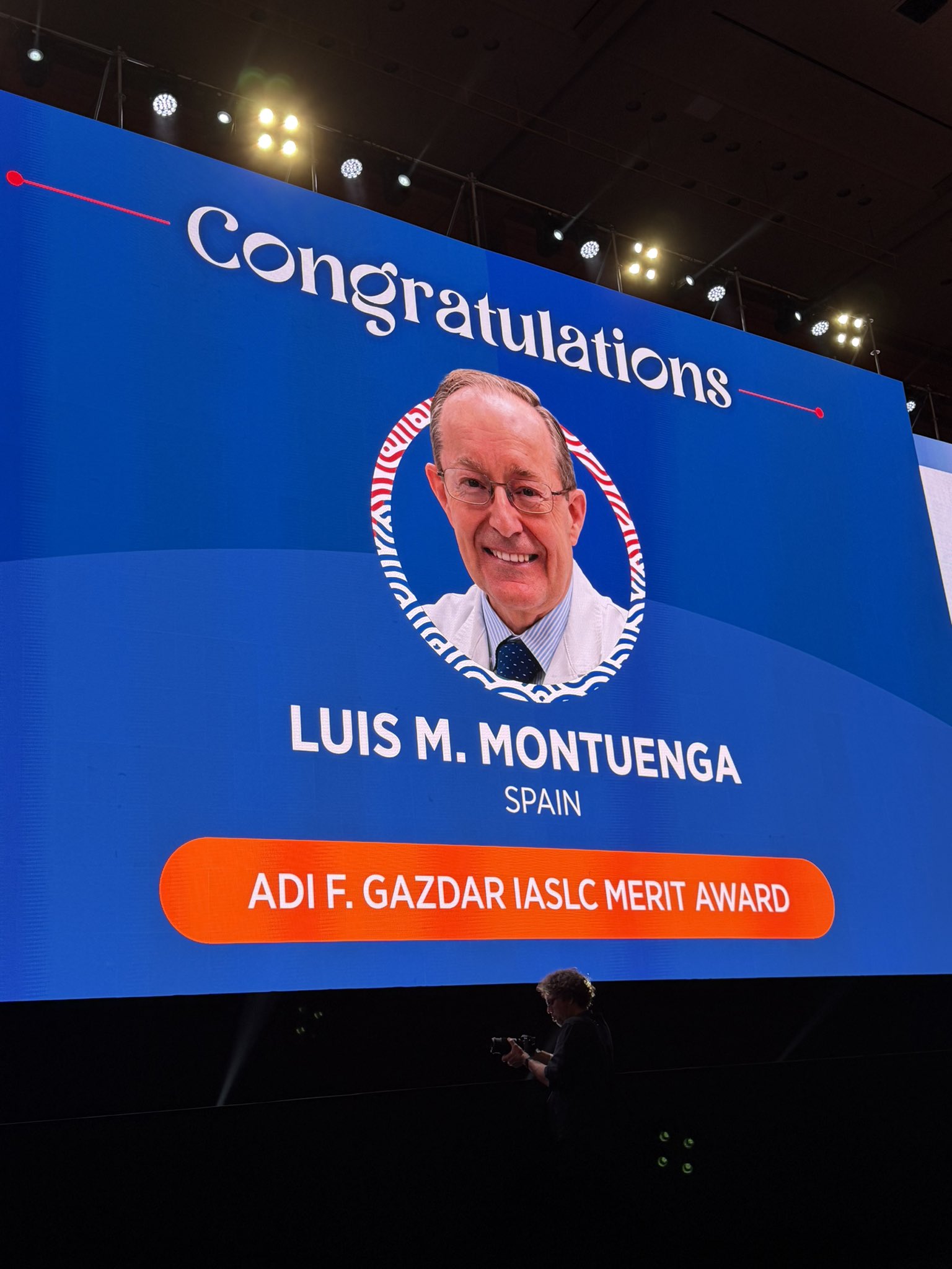 Luis Montuenga is the recipient of the #WCLC26 Adi Gazdar Award. Well deserved recognitio