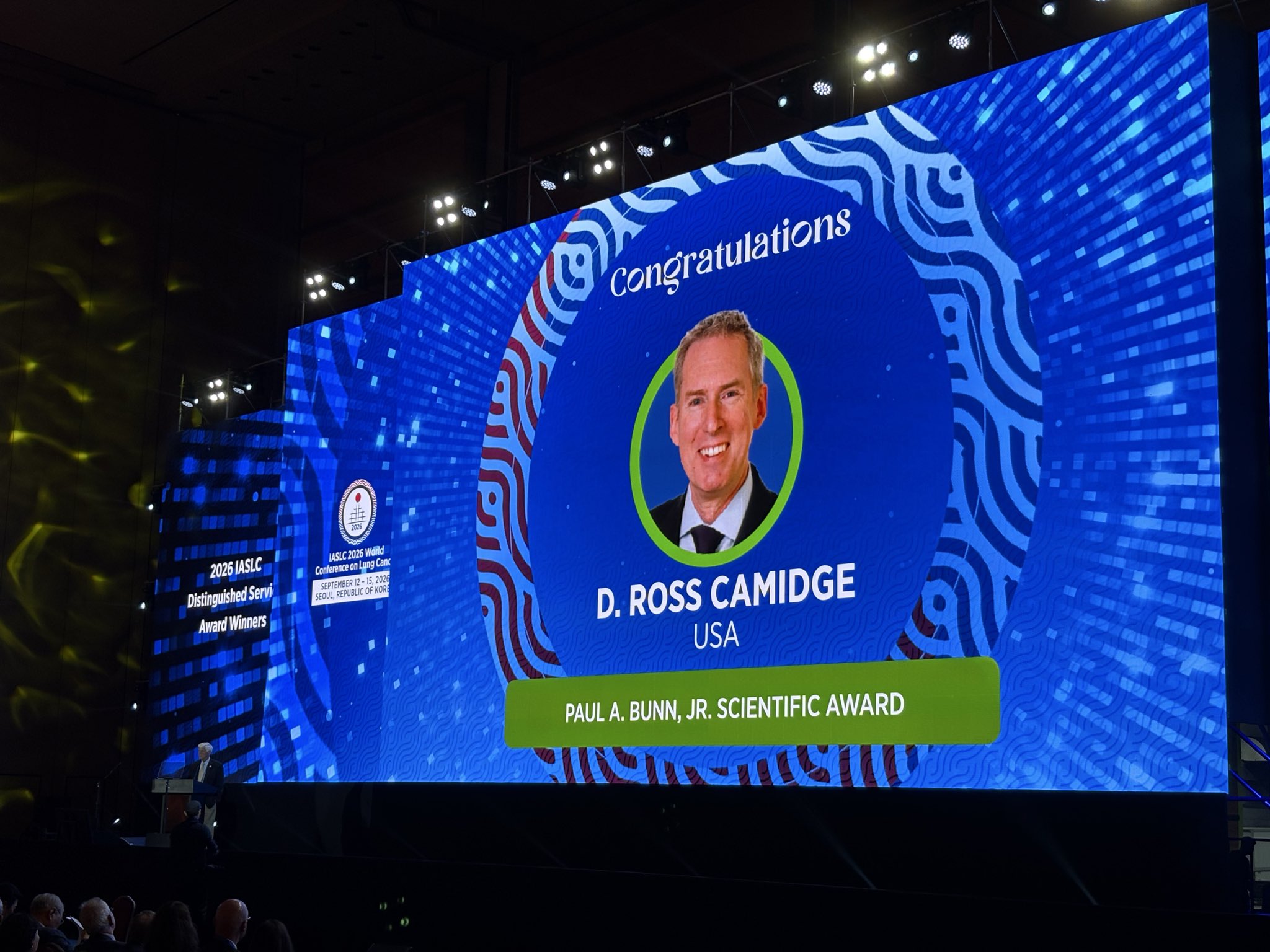 Such a well-deserved honor for my mentor and friend, @DRCamidge. Ross, I wouldn’t be where