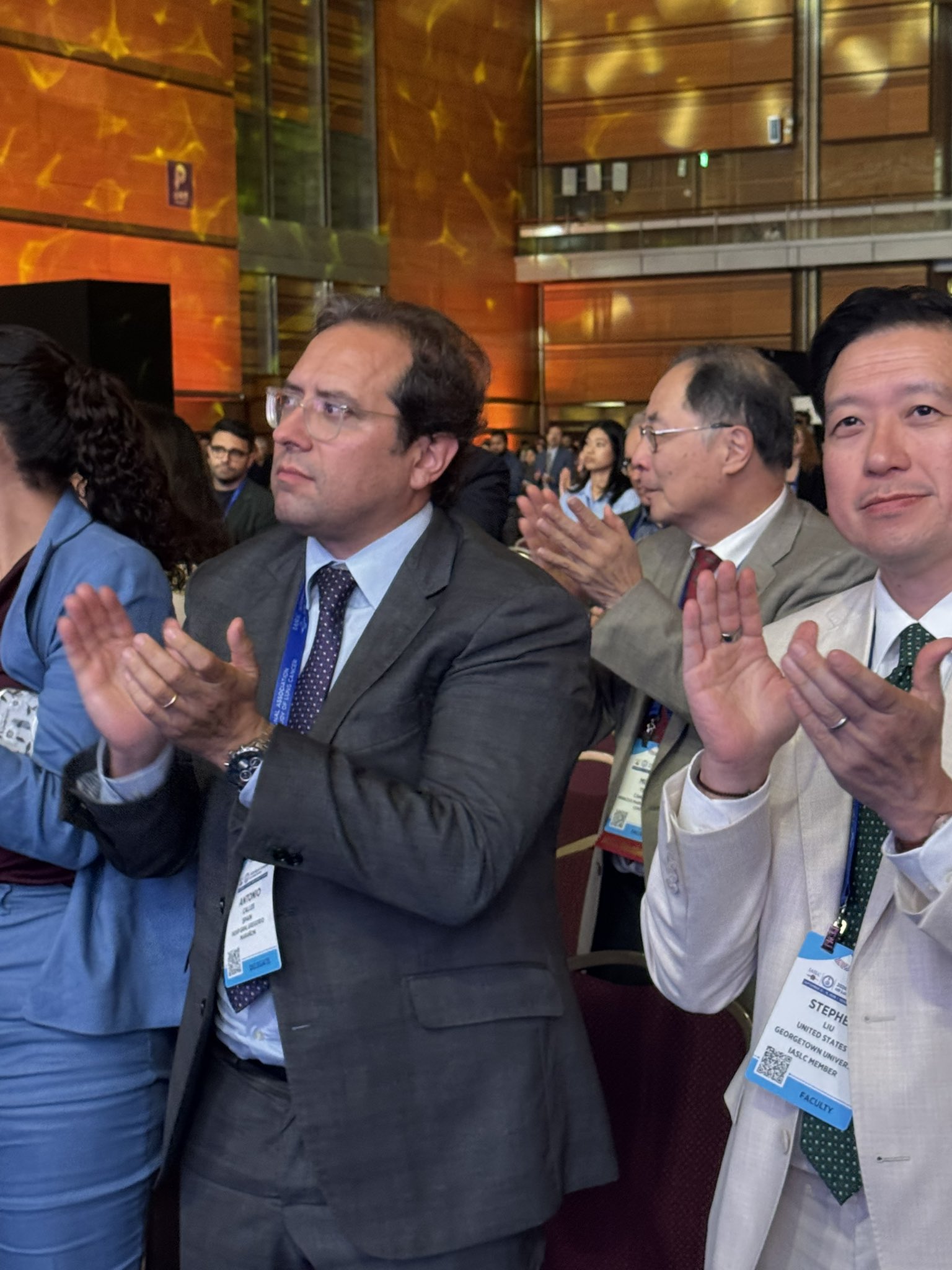 Standing ovation in support and recognition of Dr Ross Camidge at #WCLC2026 https://t.co/R