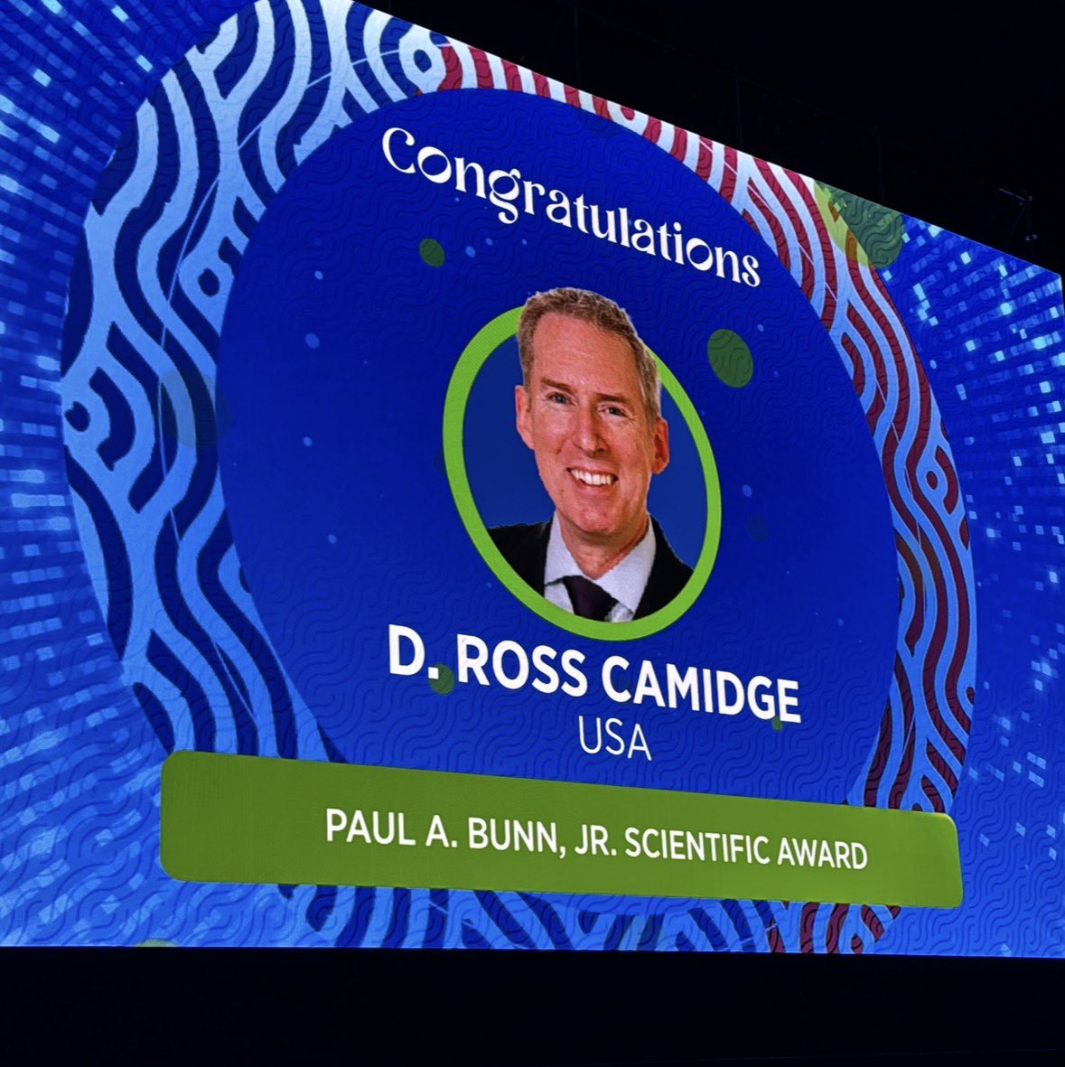 Recipient of the Paul A. Bunn Scientific Award at #WCLC26 is @DRCamidge - no one more dese