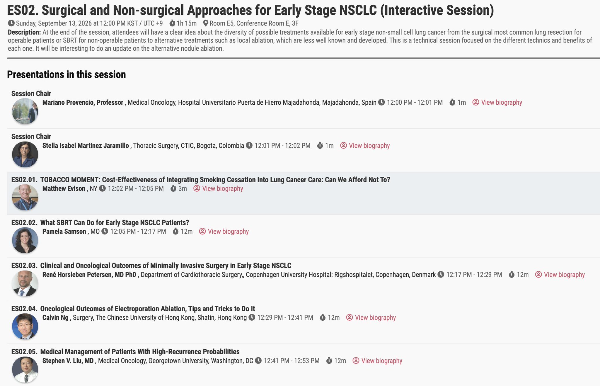 Looking forward to this multidisciplinary discussion on the state of early stage NSCLC in