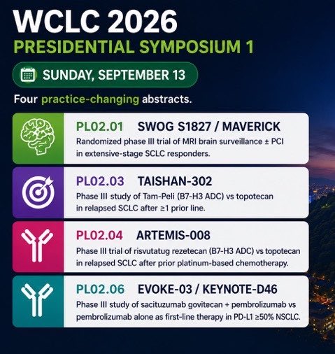#WCLC26 Day2 What’s on the schedule today? Presidential Symposium starting at 8am KST
Wh