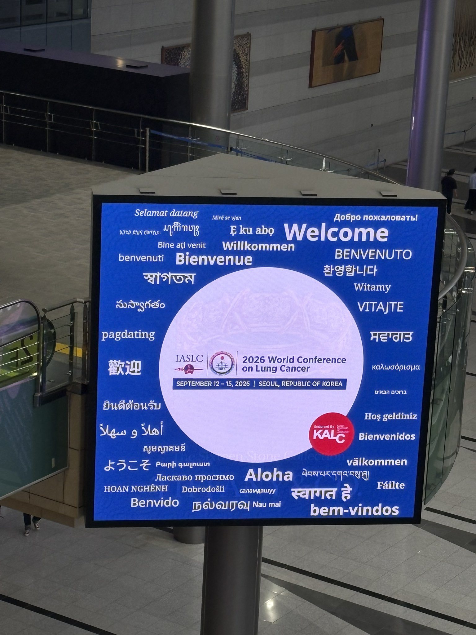 Welcome to Seoul!
UNITE for our lung cancer patients!
#WCLC26 https://t.co/9cbiHIPDoA