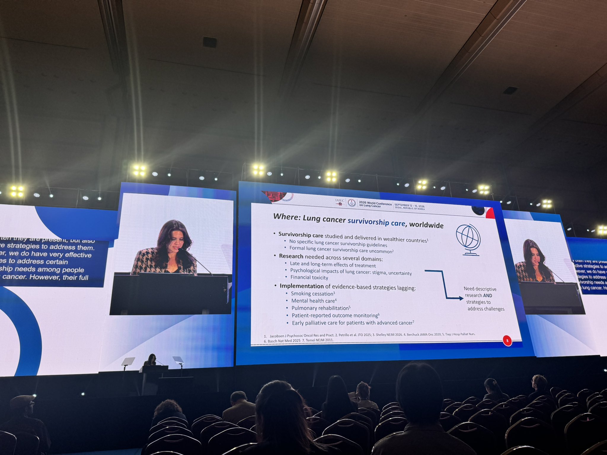 Dr. Laura Petrillo @lpetrillz closing out the #WCLC26 plenary with a talk on advancing sur