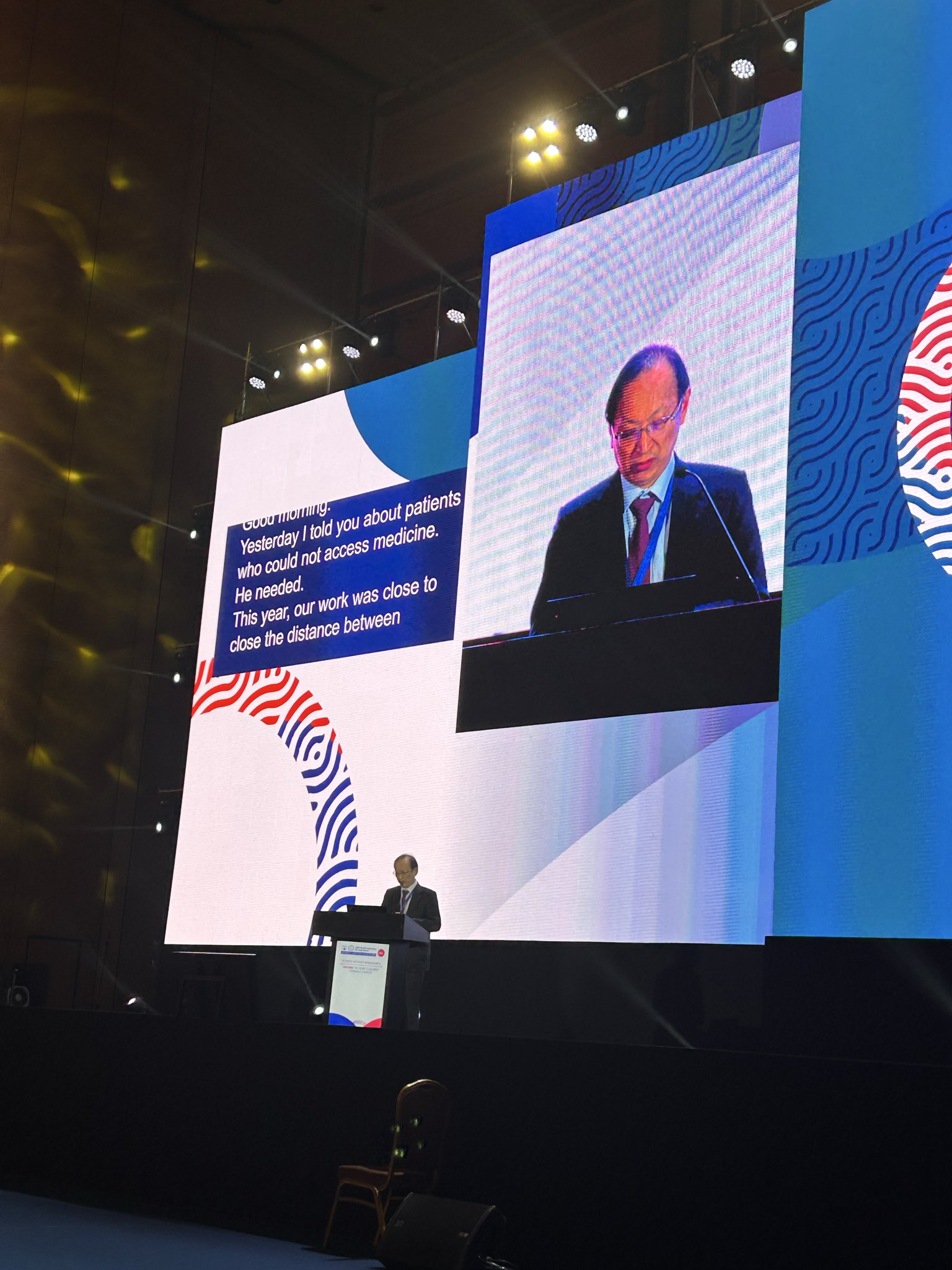 @IASLC President Dr. Caicun Zhou outlines his initiatives during the Presidential Session: