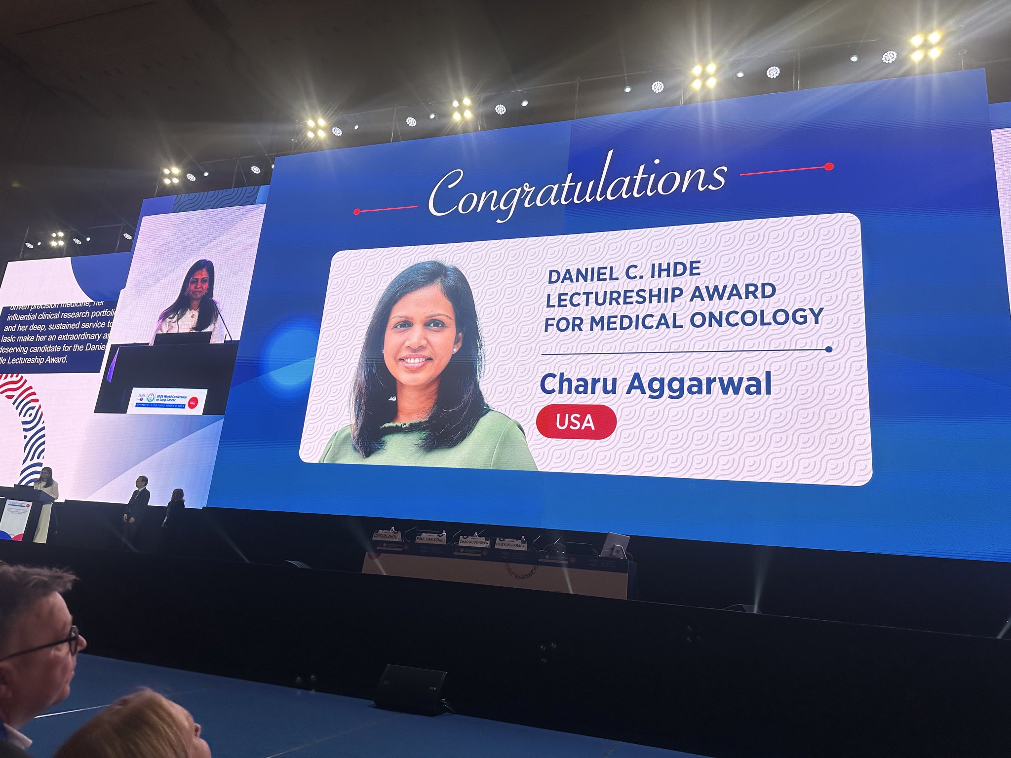 Congratulations to my wonderful friend @CharuAggarwalMD for receiving the lectureship awar
