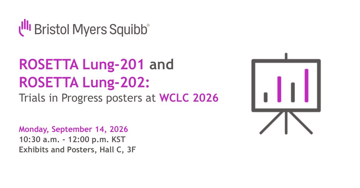 Join us at #WCLC26 as @LuisPaz_Ares and @DrMarkAwad present the ROSETTA Lung-201 and ROSET