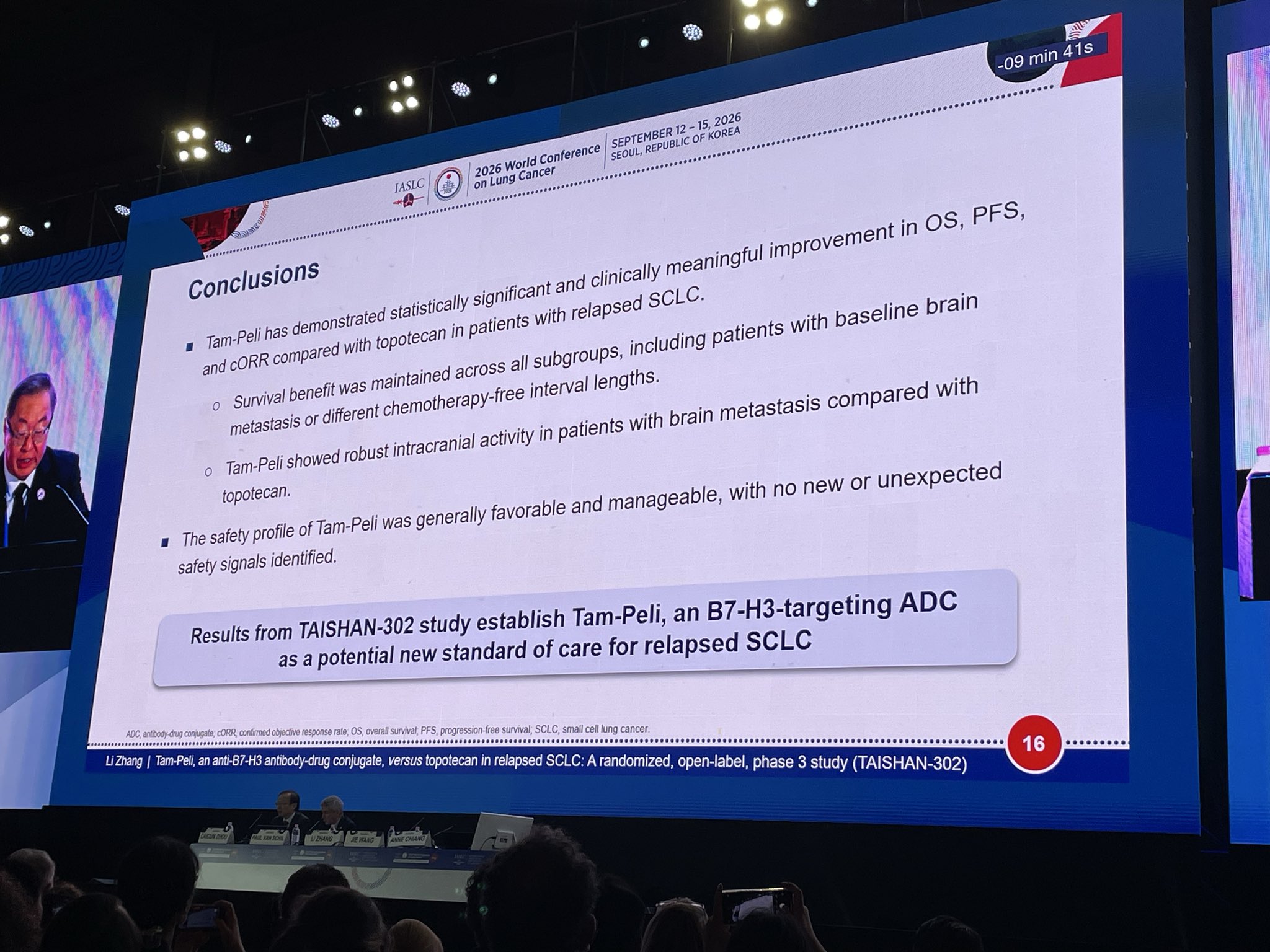 TAISHAN-302: Phase 3 trial of Tam-Peli (B7-H3 ADC) vs topotecan in relapsed SCLC (N=451) a