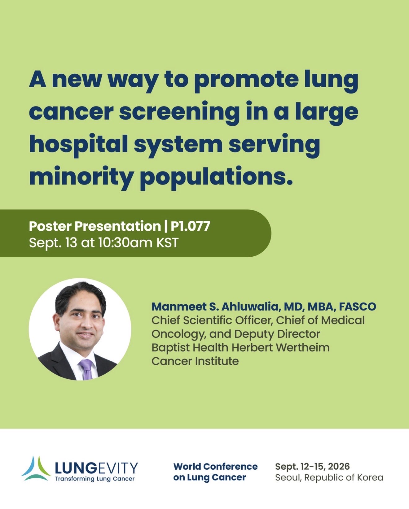 In case you are at #WCLC26, please come and check out research from the LUNGevity team @Be