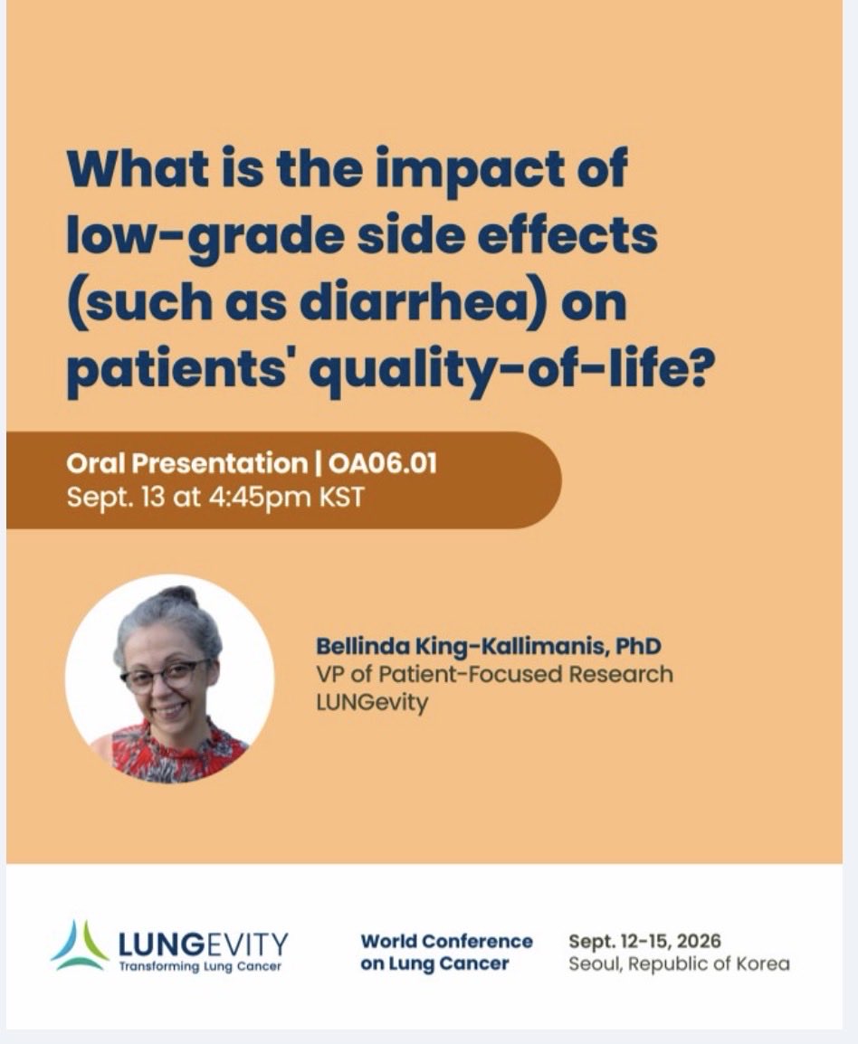 In case you are at #WCLC26, please come and check out research from the LUNGevity team @Be