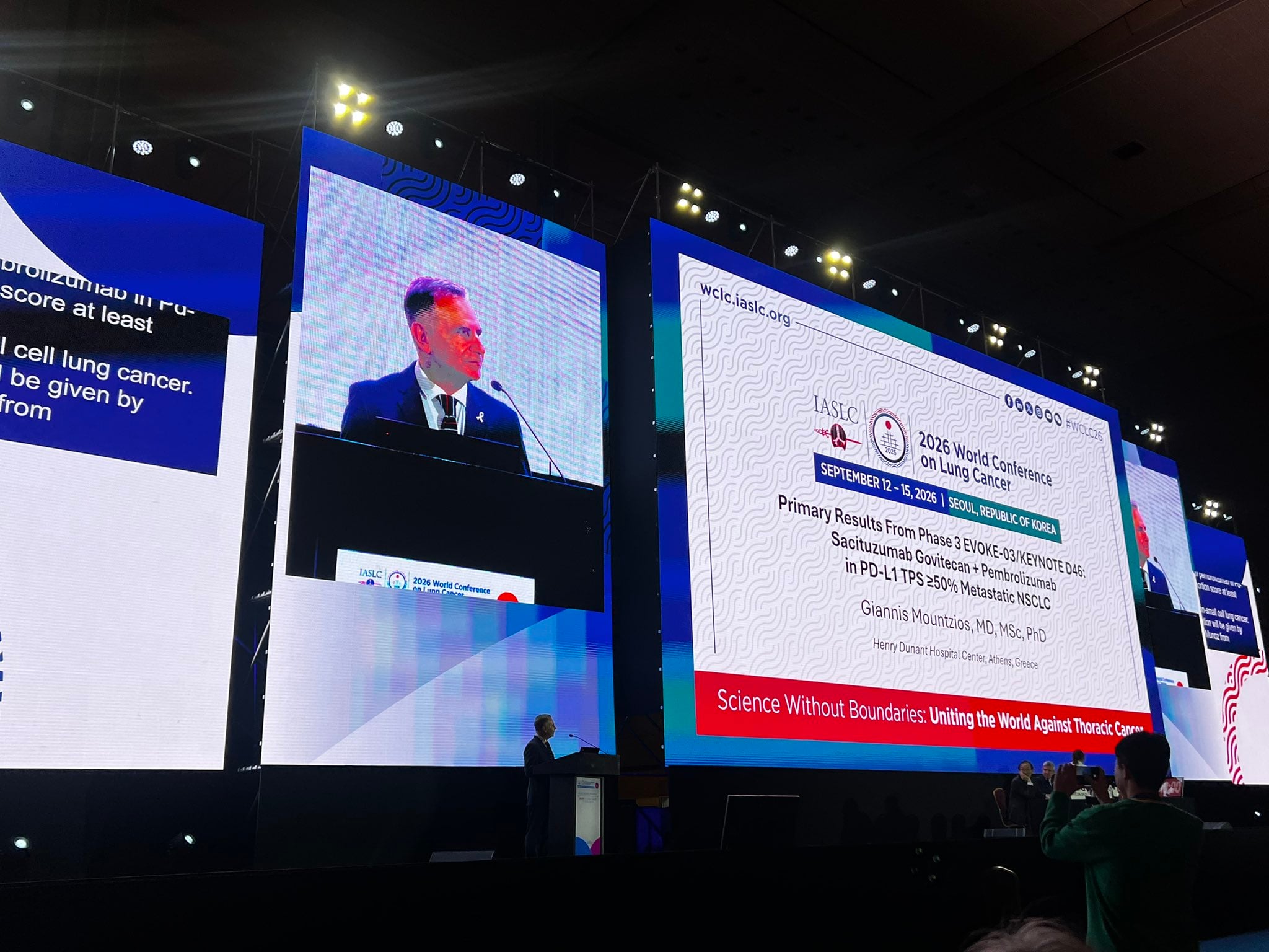 Happening now! Presidential session at #WCLC2026
A negative study, but yet informative, s
