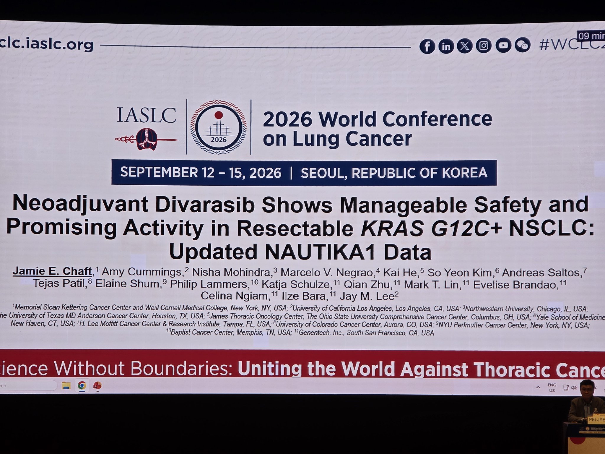 Neoadjuvant #Divarasib in #KRASG12C NSCLC #NAUTIKA1
#WCLC26 https://t.co/7qbokFTI7v