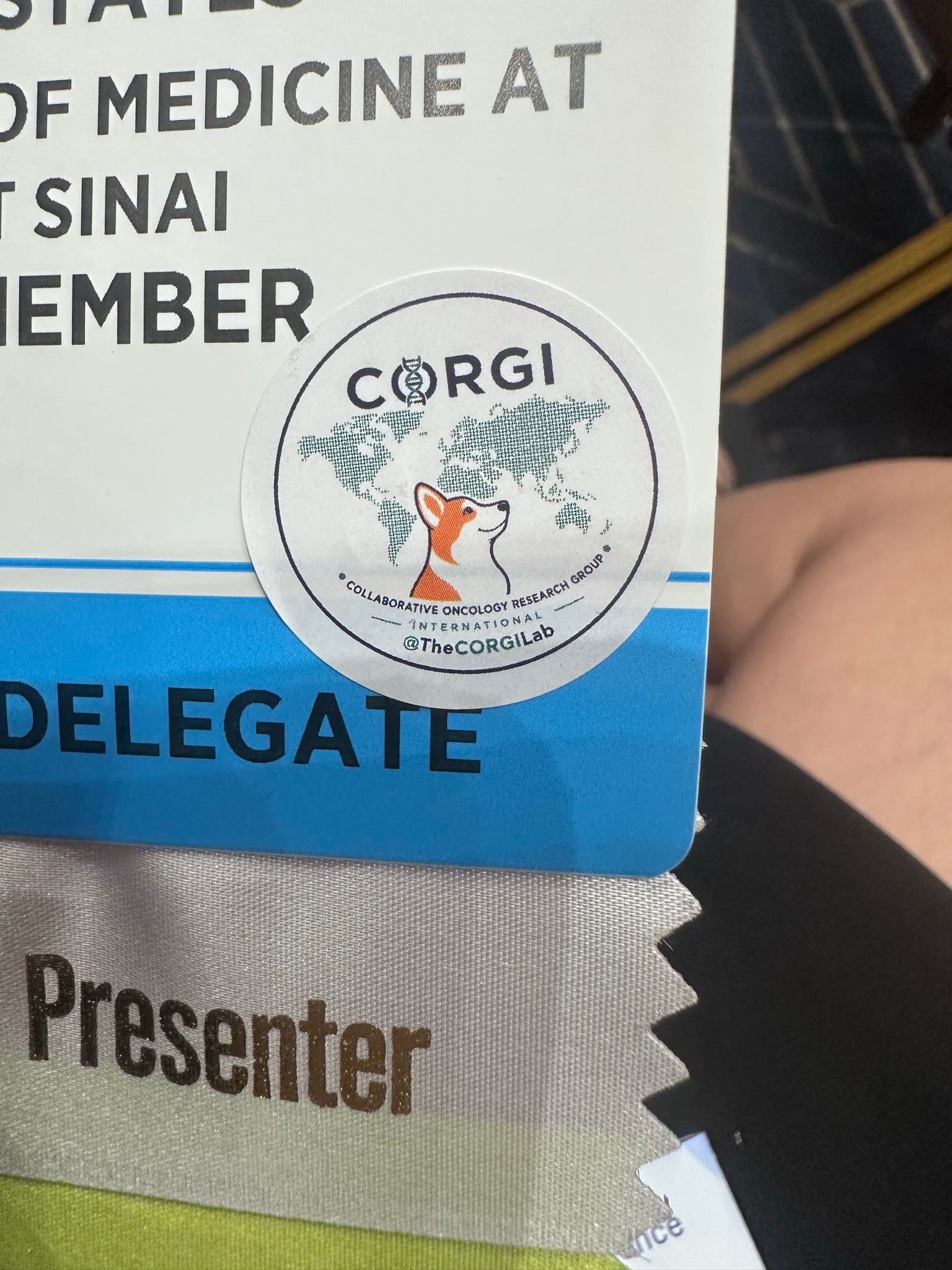 Great to catch up with @JamesFanWu !! Thrilled with my Corgi sticker.
#WCLC26 https://t.c
