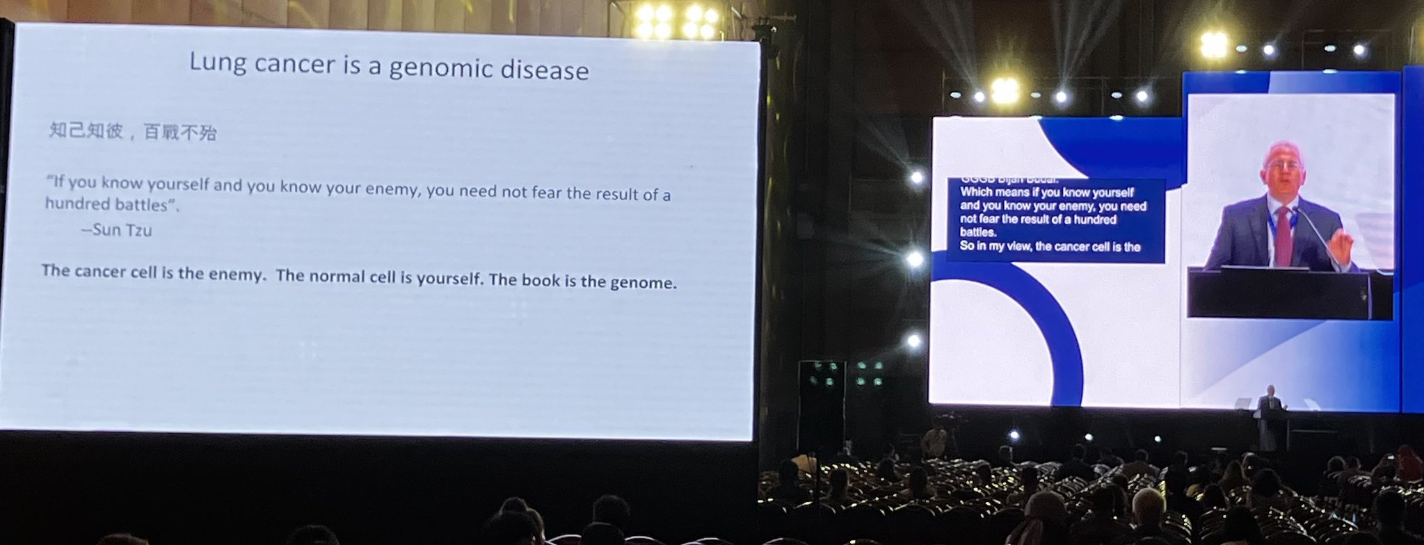 Dr. Matthew Meyerson opening #wclc2026 with a reminder of the poetry of science. @IASLC Se