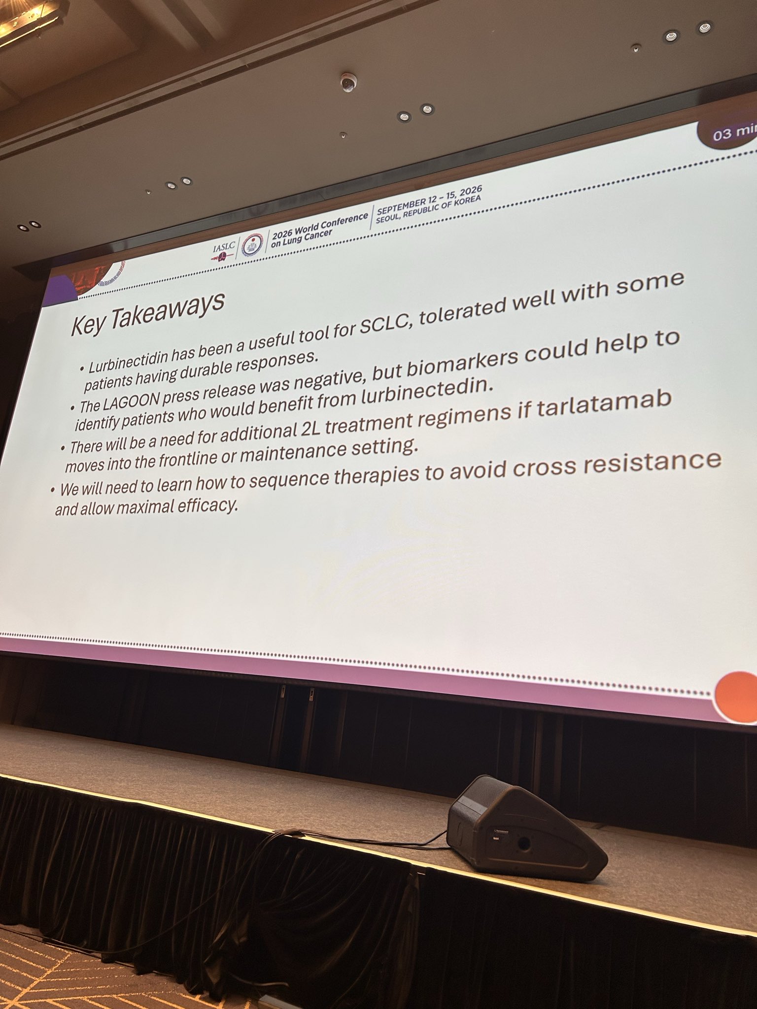 Thank you Dr. Anne Chiang @Annechiangmd @YaleCancer here at @IASLC #WCLC26 for highlightin