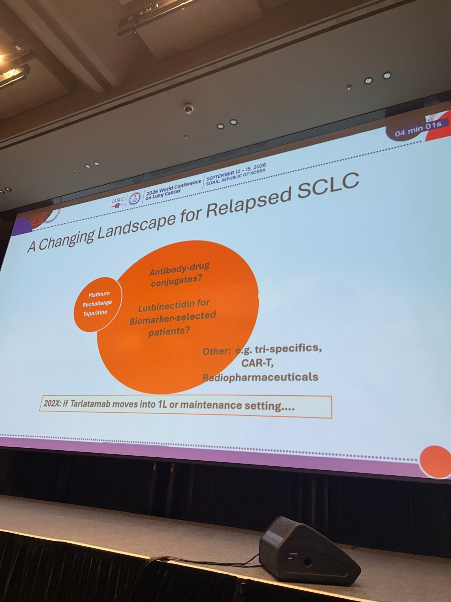 Thank you Dr. Anne Chiang @Annechiangmd @YaleCancer here at @IASLC #WCLC26 for highlightin