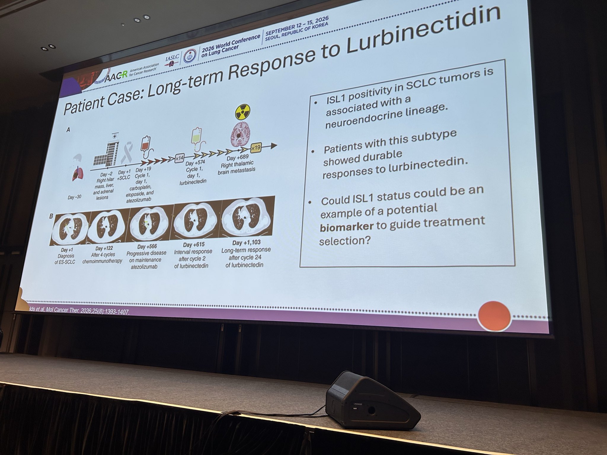 Thank you Dr. Anne Chiang @Annechiangmd @YaleCancer here at @IASLC #WCLC26 for highlightin
