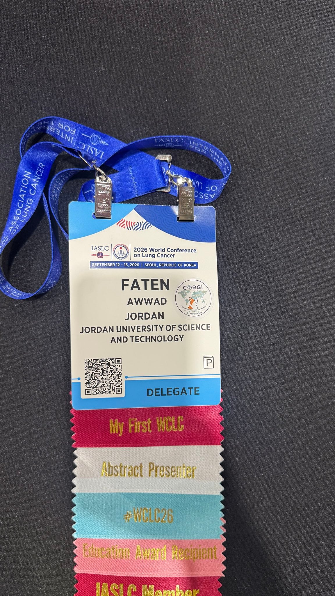 Enjoying the e-poster sessions at #WCLC2026, with the presentation by @JamesFanWu on the e