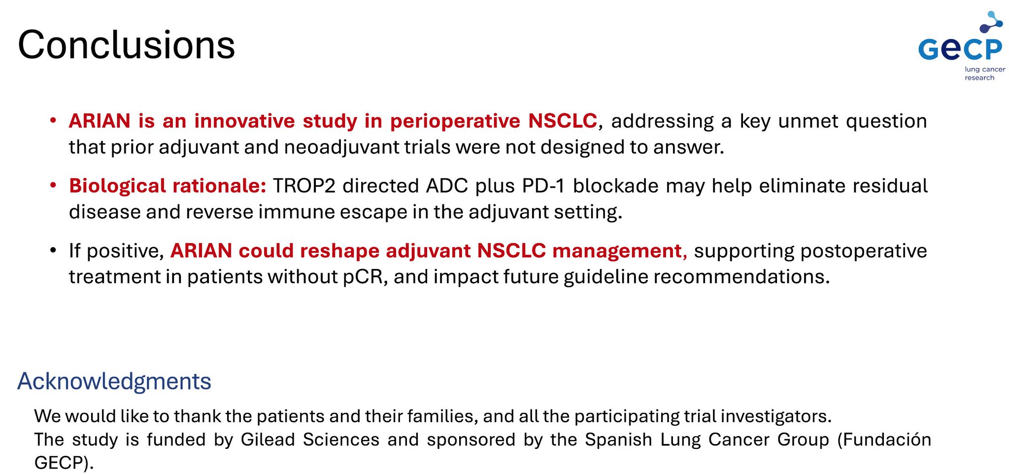 ARIAN, a Phase III, Randomized Study of Adjuvant Treatment With Sacituzumab and Zimberelim
