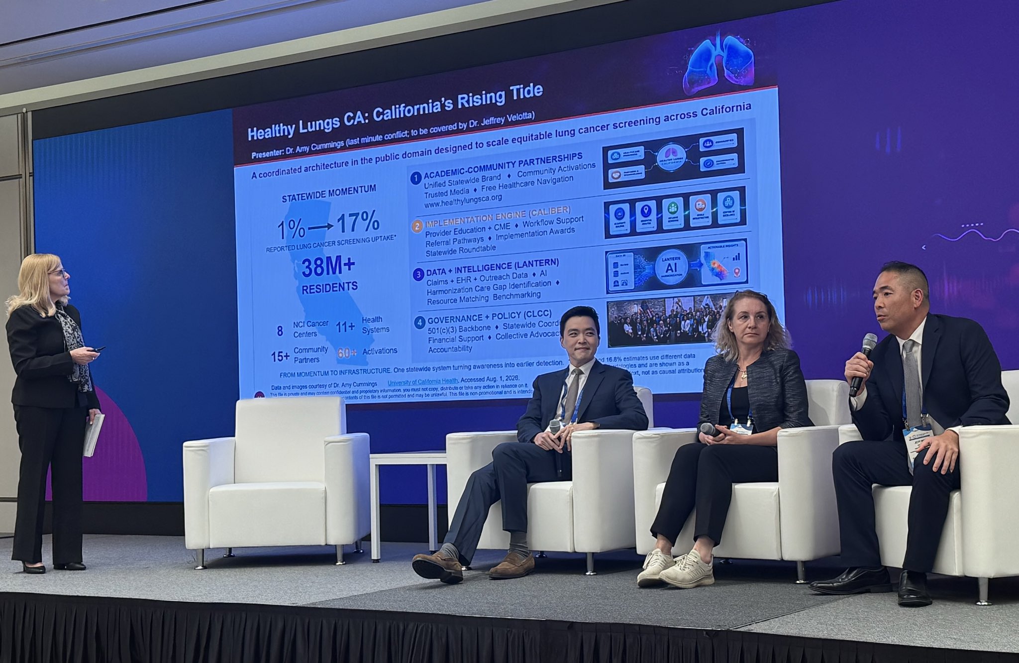 The “Healthy Lungs California” initiative is discussed at an after hours session at #WCLC
