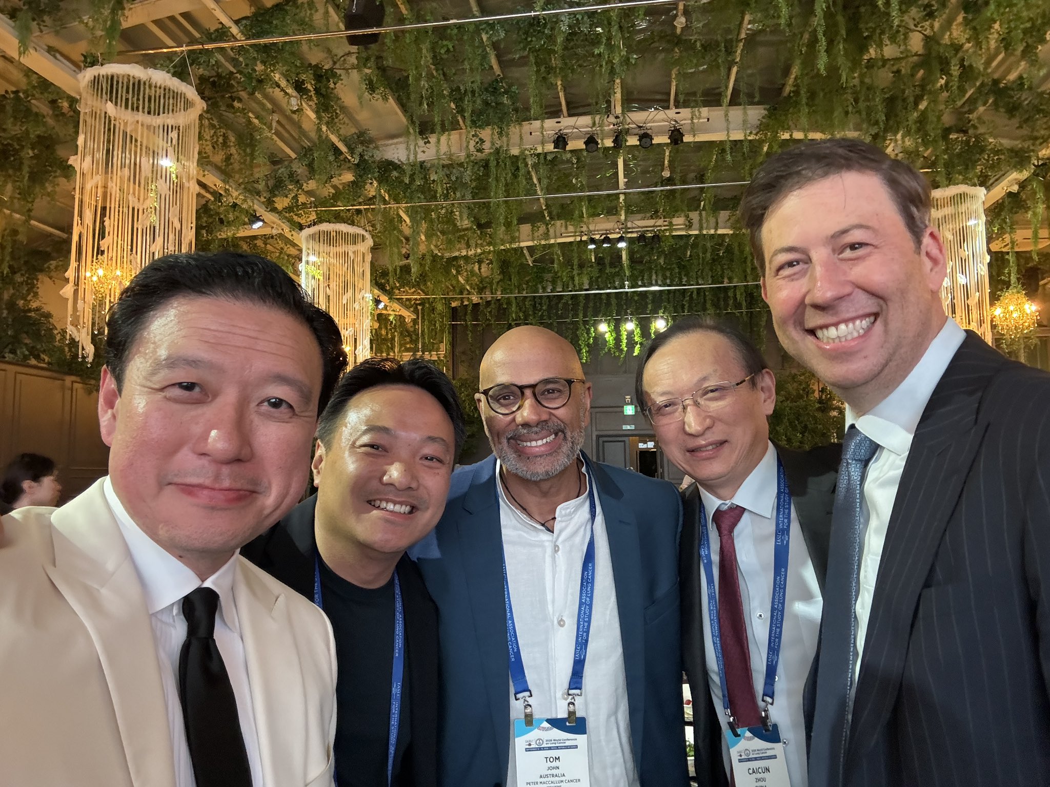 A beautiful faculty dinner at #WCLC26 with a surprise performance by the amazing Drs. Myun